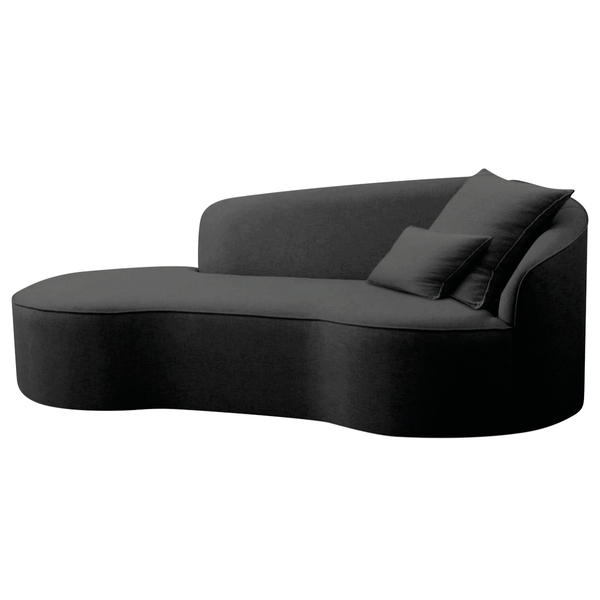 Divã Recamier Curvo Sala De Estar Recepção Inglaterra 150cm L