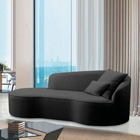 Divã Recamier Curvo Sala De Estar Recepção Inglaterra 150cm L