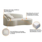 Divã Recamier Curvo Sala De Estar Recepção Inglaterra 150cm L