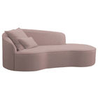 Divã Recamier Curvo Sala De Estar Recepção Inglaterra 150cm L