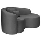 Divã Recamier Curvo Sala De Estar Recepção Inglaterra 150cm L