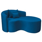 Divã Recamier Curvo Sala De Estar Recepção Inglaterra 150cm L