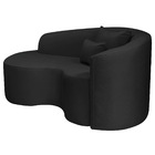 Divã Recamier Curvo Sala De Estar Recepção Inglaterra 150cm L