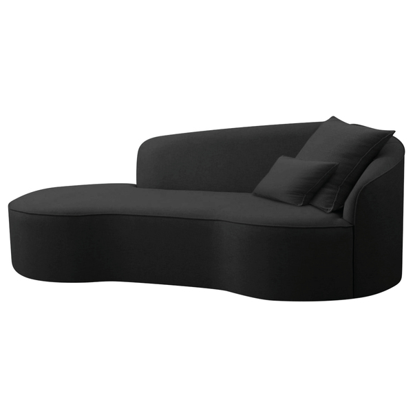 Divã Recamier Curvo Sala De Estar Recepção Inglaterra 180cm L