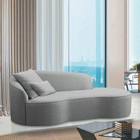 Divã Recamier Curvo Sala De Estar Recepção Inglaterra 180cm L