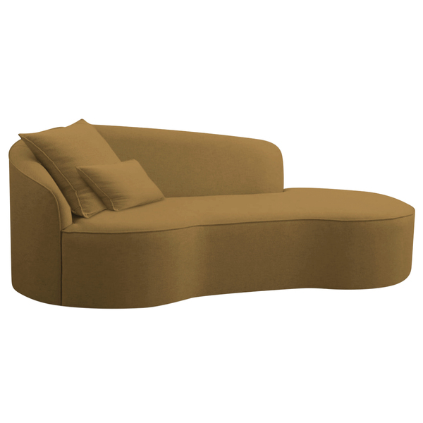 Divã Recamier Curvo Sala De Estar Recepção Inglaterra 180cm L