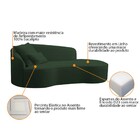 Divã Recamier Curvo Sala De Estar Recepção Inglaterra 180cm L