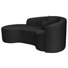 Divã Recamier Curvo Sala De Estar Recepção Inglaterra 180cm L