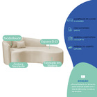 Divã Recamier Curvo Sala De Estar Recepção Inglaterra 180cm L