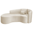 Divã Recamier Curvo Sala De Estar Recepção Inglaterra 180cm L