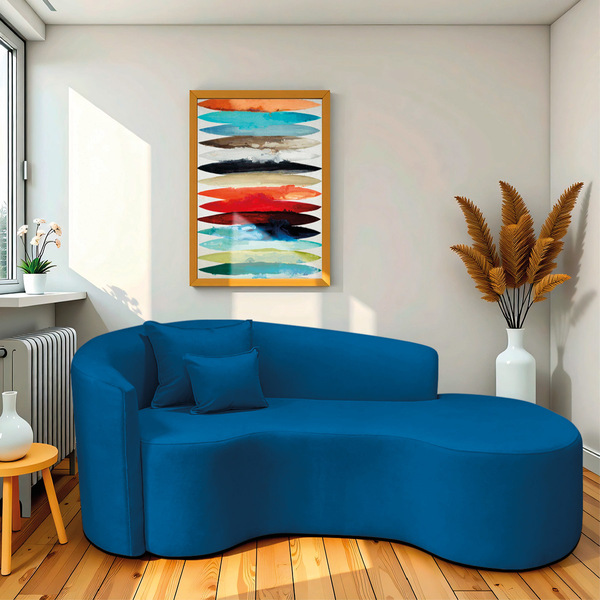 Divã Recamier Curvo Sala De Estar Recepção Inglaterra 180cm L