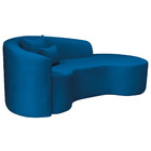 Divã Recamier Curvo Sala De Estar Recepção Inglaterra 180cm L