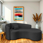 Divã Recamier Curvo Sala De Estar Recepção Inglaterra 180cm L