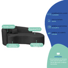 Divã Recamier Curvo Sala De Estar Recepção Inglaterra 180cm L