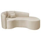 Divã Recamier Curvo Sala De Estar Recepção Inglaterra 180cm L