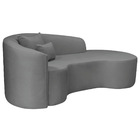 Divã Recamier Curvo Sala De Estar Recepção Inglaterra 180cm L