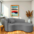 Divã Recamier Curvo Sala De Estar Recepção Inglaterra 180cm L