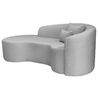 Divã Recamier Curvo Sala De Estar Recepção Inglaterra 180cm L