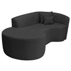 Divã Recamier Curvo Sala De Estar Recepção Inglaterra 180cm L