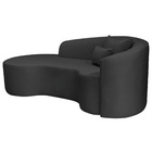 Divã Recamier Curvo Sala De Estar Recepção Inglaterra 180cm L