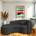 Divã Recamier Curvo Sala De Estar Recepção Inglaterra 180cm L