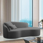 Divã Recamier Curvo Sala De Estar Recepção Inglaterra 200cm L