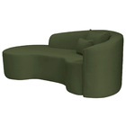 Divã Recamier Curvo Sala De Estar Recepção Inglaterra 200cm L