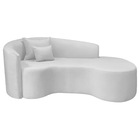 Divã Recamier Curvo Sala De Estar Recepção Inglaterra 200cm L