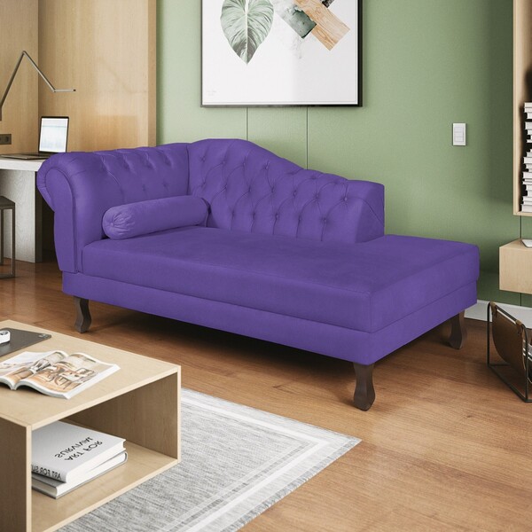 Diva Recamier Diana 140cm Lado Direito Corano - Amarena Móvei