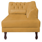 Diva Recamier Diana 140cm Lado Direito Suede - Doce Sonho Móv