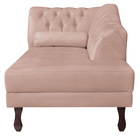 Diva Recamier Diana 140cm Lado Direito Suede - Doce Sonho Móv