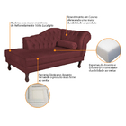 Diva Recamier Diana 140cm Lado Esquerdo Corano - Doce Sonho M