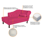 Diva Recamier Diana 140cm Lado Esquerdo Suede - Amarena Móvei