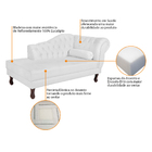 Diva Recamier Diana 140cm Lado Esquerdo Suede - Doce Sonho Mó