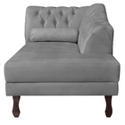 Diva Recamier Diana 160cm Lado Direito Suede - Doce Sonho Móv