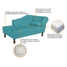 Diva Recamier Diana 160cm Lado Esquerdo Suede - Doce Sonho Mó