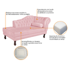 Diva Recamier Diana 160cm Lado Esquerdo Suede - Doce Sonho Mó