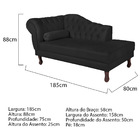 Diva Recamier Diana 185cm Lado Direito Suede - Amarena Móveis