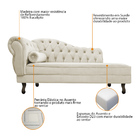 Divã Recamier Diana Lado Direito 120 Cm Suede - Amarena Móvei