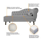 Divã Recamier Diana Lado Esquerdo 120 Cm Corano - Doce Sonho