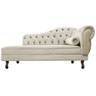 Divã Recamier Diana Lado Esquerdo 120 Cm Linho - Doce Sonho M