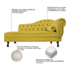 Divã Recamier Diana Lado Esquerdo 120cm Suede - Amarena Móvei