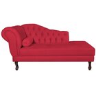 Diva Recamier Dora 130cm Lado Direito Vermelho
