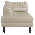 Diva Recamier Dora 130cm Lado Esquerdo Bege