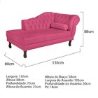 Diva Recamier Dora 130cm Lado Esquerdo Corano Pink