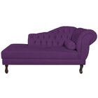 Diva Recamier Dora 130cm Lado Esquerdo Roxo