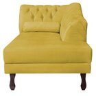 Diva Recamier Dora 140cm Lado Direito Amarelo