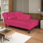 Diva Recamier Dora 140cm Lado Direito Suede Pink