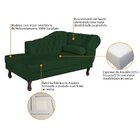 Diva Recamier Dora 140cm Lado Esquerdo Verde