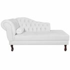 Diva Recamier Dora 160cm Lado Direito Suede Branco